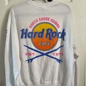 Vintage Hard Rock North Shore Hawaii Pray For Surf Sweatshirt M